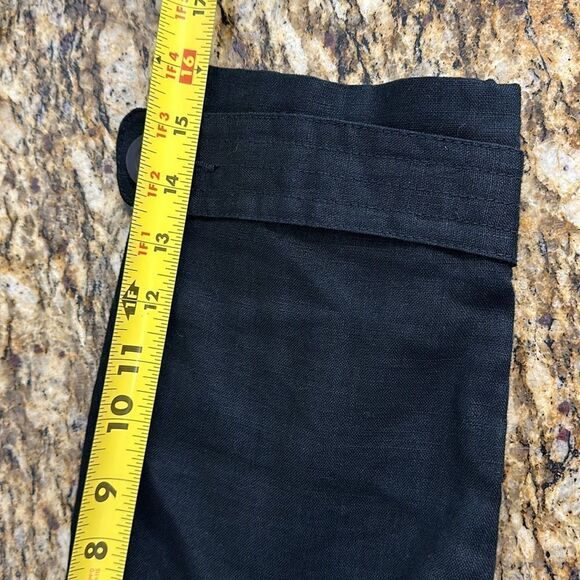 Marvin Richards Black Linen 3/4 Sleeve Button Front Jacket Size L - Picture 8 of 10